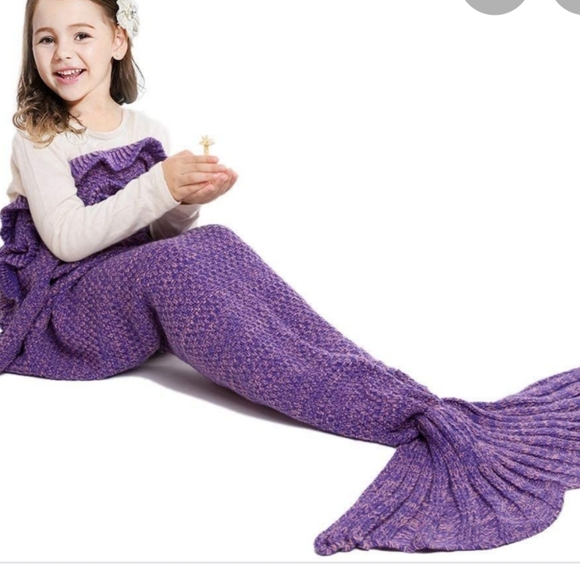 New Mermaid Tail Blankey Quilt Sleepingbag FUN GIFT - Picture 5 of 9